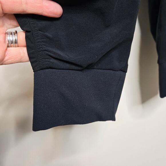 ATHLETA Black Ruched Jogger Pants Fully Lined Size 8 - Picture 5 of 7